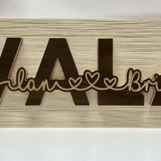 Inlayed Custom Love Sign