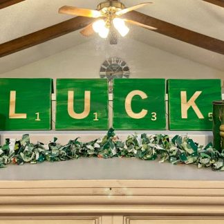 St. Patrick's Day Scrabble Pieces