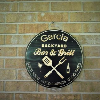 Custom Backyard Bar Sign